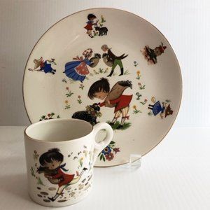 Burgess & Leigh Ware Nursery Rhyme Plate Cup